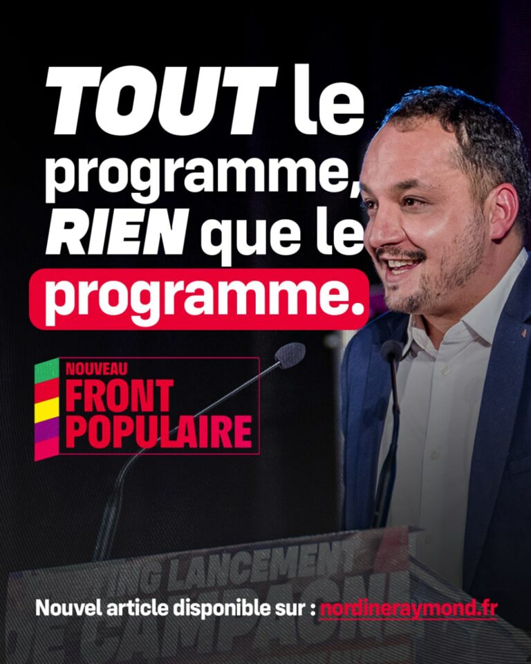 Lire la suite à propos de l’article Tout le programme, rien que le programme !